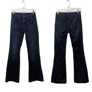 JUST BLACK DENIM Dark Wash Flare Leg Jeans 26